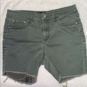 Olive green shorts